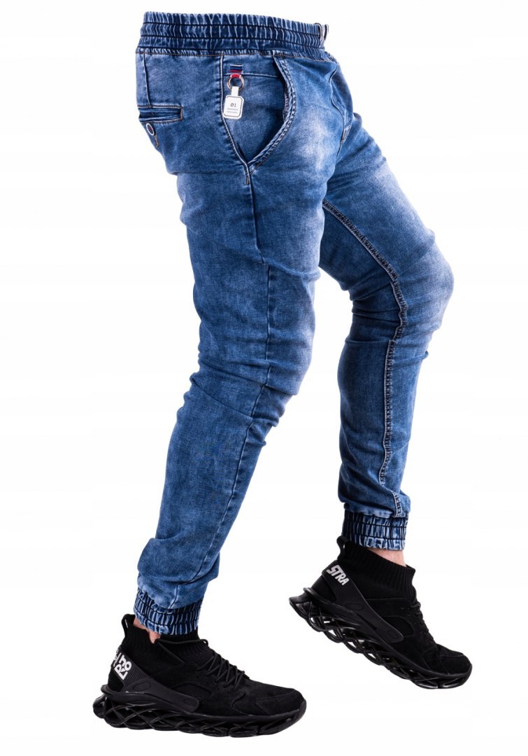 r.34 Spodnie joggery jeansowe męskie MURIEL