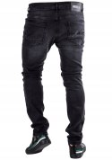 R.33 Spodnie męskie czarne jeansowe CHARLIE