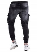 R.31 Spodnie męskie jeans JOGGERY bojówki MAISSA
