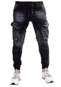 R.33 Spodnie męskie jeans JOGGERY bojówki MAISSA