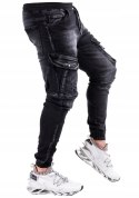 R.33 Spodnie męskie jeans JOGGERY bojówki MAISSA