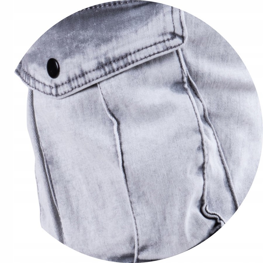 R.32 Spodnie męskie jeans bojówki łańcuch JANNIK
