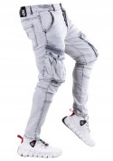 R.38 Spodnie męskie jeans bojówki łańcuch JANNIK