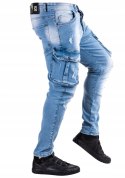 R.31 Spodnie męskie jeans bojówki łańcuch WESTON