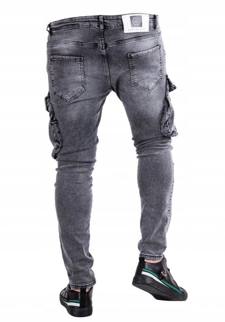 R.30 Spodnie męskie jeansowe bojówki IANIS