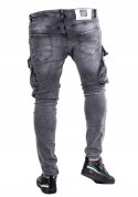 R.32 Spodnie męskie jeansowe bojówki IANIS