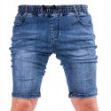 R. 34 Krótkie SPODENKI proste jeansowe FREITAS