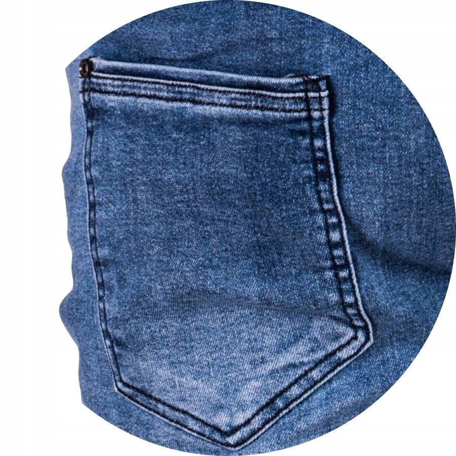 R. 34 Krótkie SPODENKI proste jeansowe FREITAS