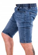 R. 36 Krótkie SPODENKI proste jeansowe FREITAS