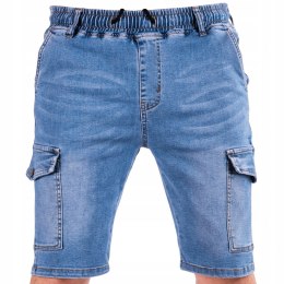 R. 32 Krótkie SPODENKI proste jeansowe MURILO