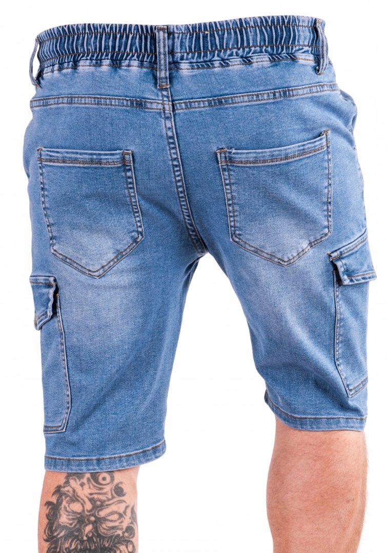 R. 33 Krótkie SPODENKI proste jeansowe MURILO