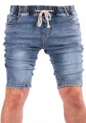 R. 34 Krótkie SPODENKI proste jeansowe VERON