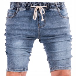R. 40 Krótkie SPODENKI proste jeansowe VERON
