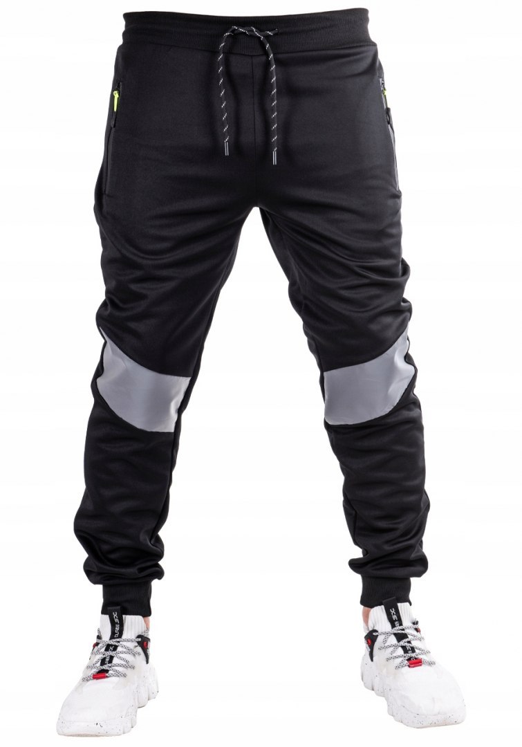 R. XL Czarne spodnie dresowe GASPAR
