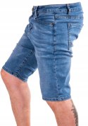 R. 33 Krótkie SPODENKI proste jeansowe SERGE