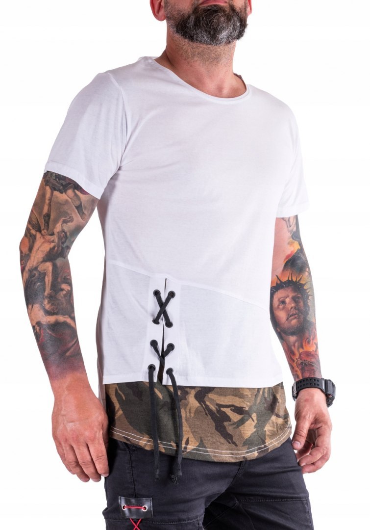 R. XXL T-SHIRT Koszulka przedłużana bawełna MOSCA