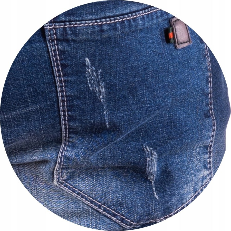 R. 34 Krótkie SPODENKI proste jeansowe LUCERO