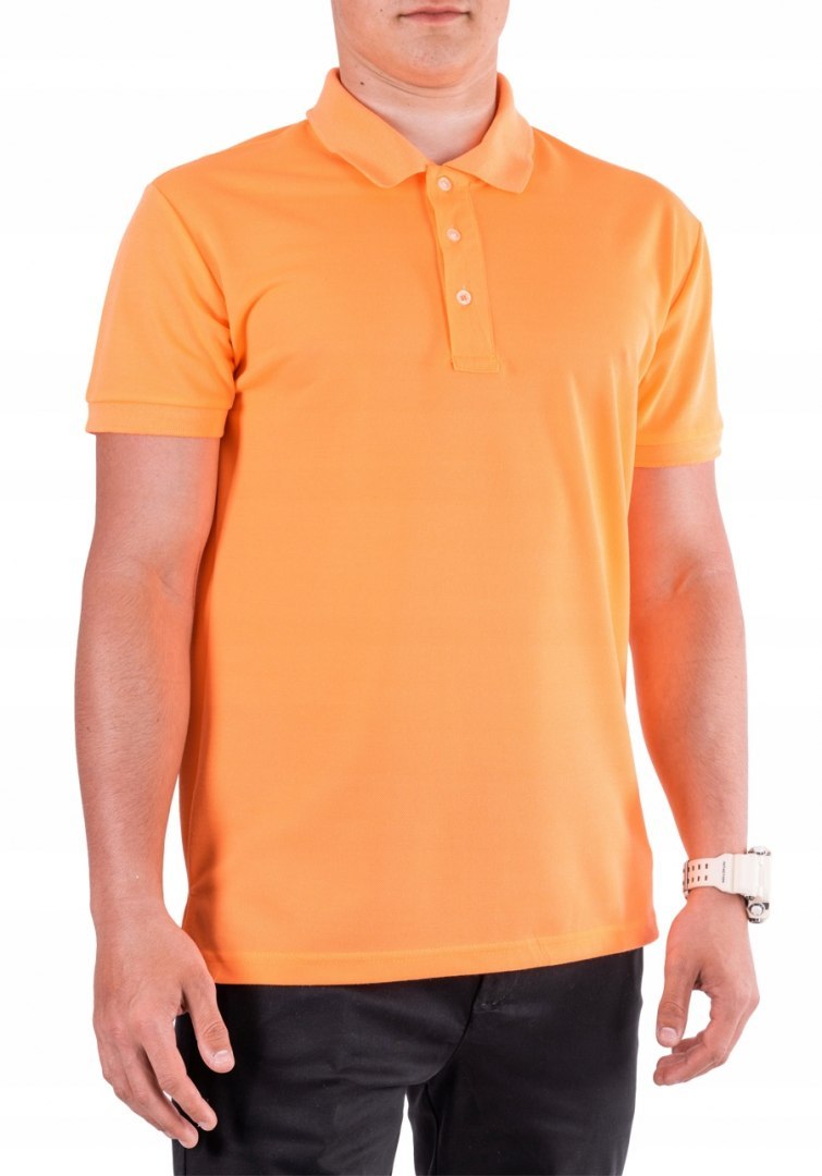 R. 3XL Koszulka polo kolor NEON pomarańczowy TEVEZ