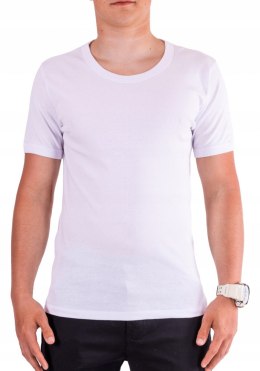 R. XXL T-SHIRT Koszulka biała podkoszulek PIERRE