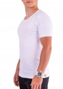 R. M T-SHIRT Koszulka biała podkoszulek PIERRE