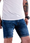 R. 34 Krótkie SPODENKI elastyczne jeansowe EUDALD