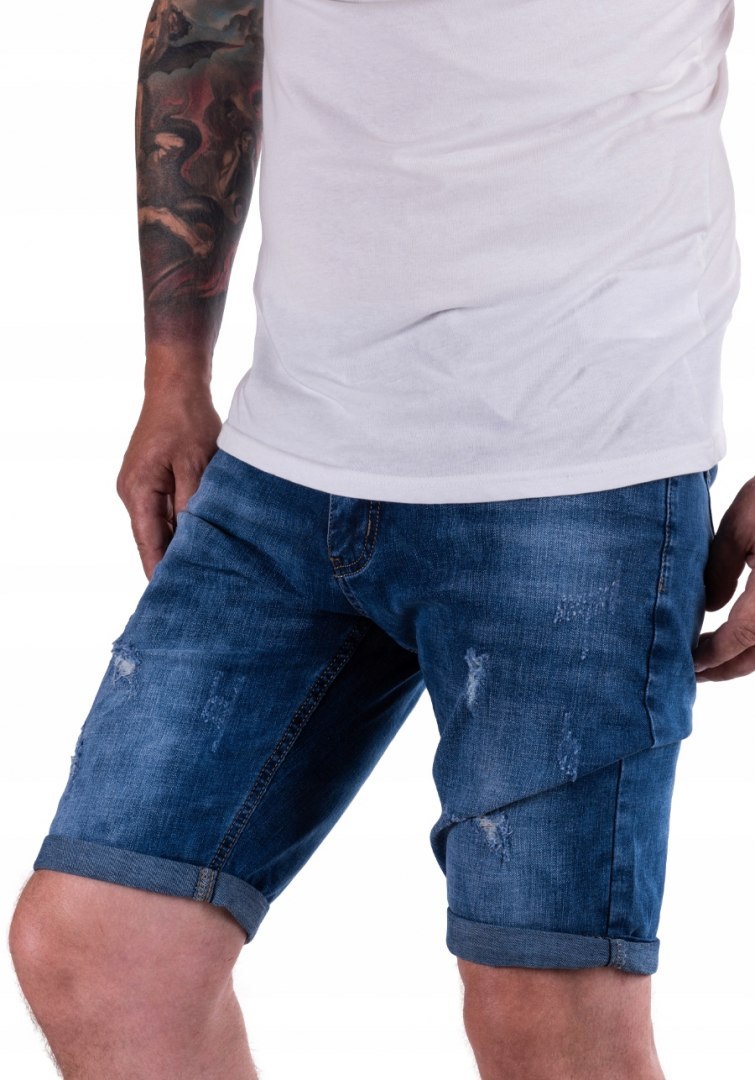 R. 30 Krótkie SPODENKI elastyczne jeansowe RATTI