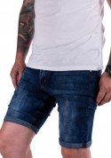 R.40 Krótkie SPODENKI elastyczne jeansowe SAINZ