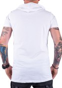 R. M T-SHIRT biały koszulka z kapturem ALMIRON