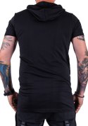 R. XL T-SHIRT czarny koszulka z kapturem PEREZ