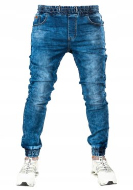r.38 Spodnie joggery jeansowe męskie RAFFI