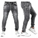 r.37 Spodnie joggery jeansowe męskie ZERIEL