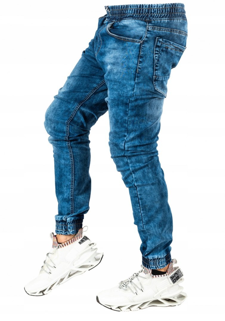 r.29 Spodnie joggery jeansowe męskie RAFFI