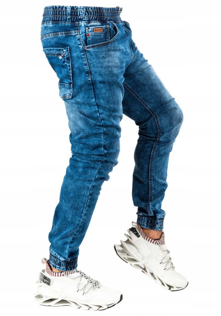 r.34 Spodnie joggery jeansowe męskie RAFFI