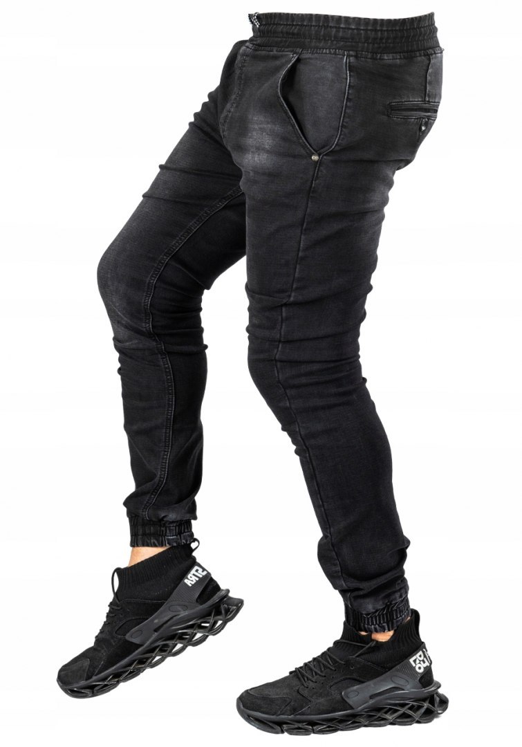 r.31 Spodnie joggery jeansowe męskie COFFI