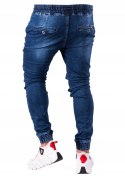 r.35 Spodnie joggery jeansowe męskie LION