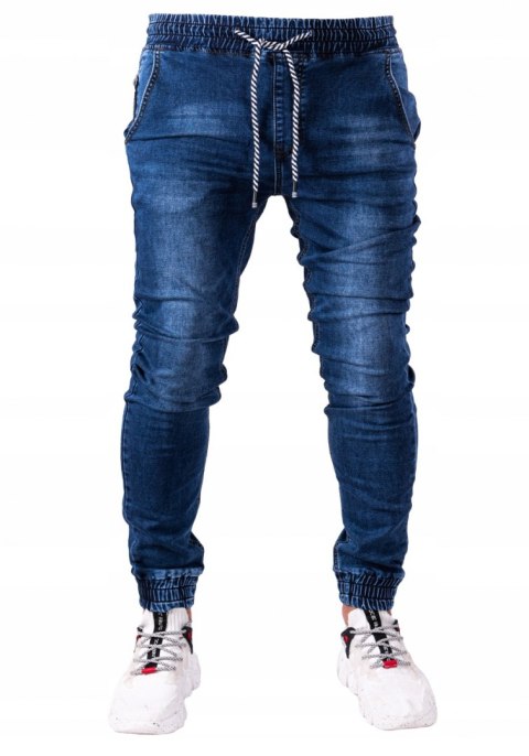 r.36 Spodnie joggery jeansowe męskie LION