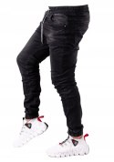 r.40 Spodnie joggery jeansowe męskie czarne ZIKO