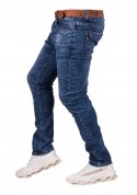 r.35 Spodnie męskie JEANSOWE proste DECIMUS + pasek