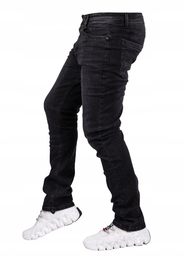 r.32 Spodnie męskie jeansowe czarne JAXON