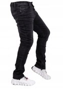r.39 Spodnie męskie jeansowe czarne JAXON