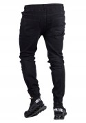 r.33 Joggery męskie spodnie czarne jeansowe DIODOR