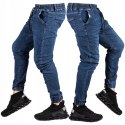 r.30 Spodnie JOGGERY męskie jeansowe AULUS