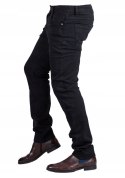 r.36 Spodnie męskie JEANSOWE klasyczne czarne DAIKI