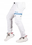 r.32 Spodnie męskie joggery bojówki białe DAIZ