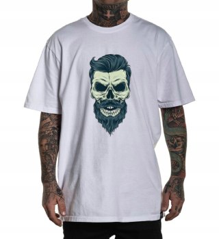 r.3XL Koszulka T-SHIRT BIAŁY CZACHA BRODA BARBER