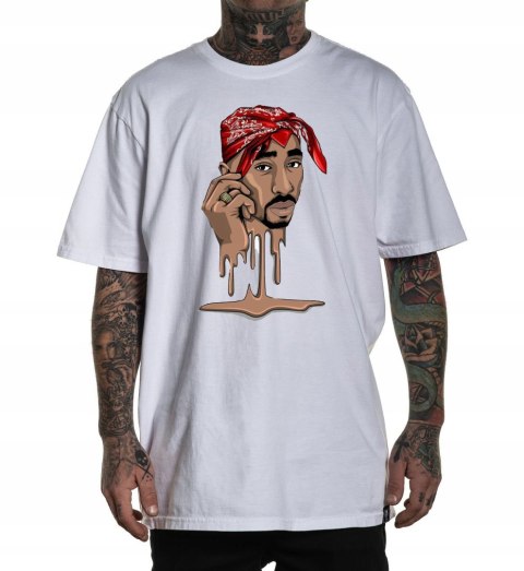 r.2XL T-SHIRT BIAŁA 2PAC koszulka PODKOSZULEK