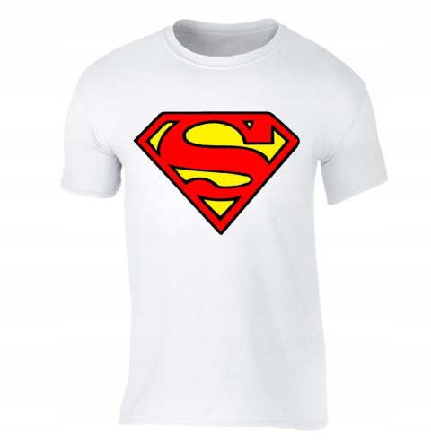 r.2XL T-SHIRT BIAŁA koszulka Superman