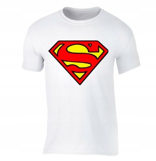 r.3XL T-SHIRT BIAŁA koszulka Superman