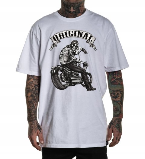 r.2XL T-SHIRT BIAŁA koszulka motocyklowa custom