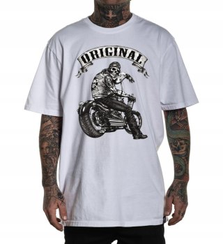 r.3XL T-SHIRT BIAŁA koszulka motocyklowa custom